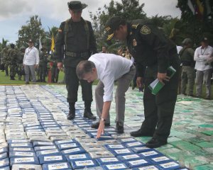 У Колумбії поліція конфіскувала 12 т кокаїну