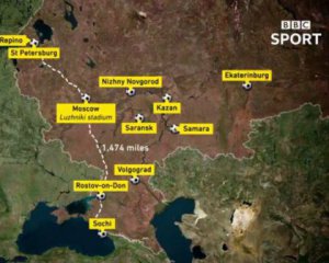 Британський телеканал позначив Крим російським на спортивній карті