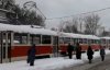 Непогода в Киеве "соединила" между собой трамваи