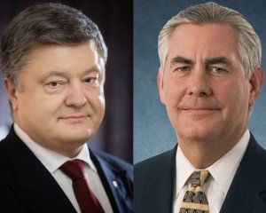 Порошенко обговорив із Тіллерсоном ситуацію на Донбасі