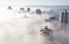 Киев в тумане: город остановилось в пробках
