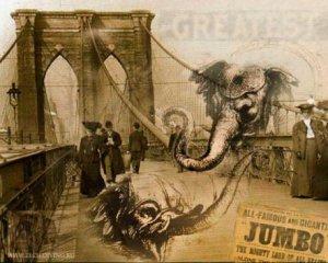 Прочность Бруклинского моста проверяли слонами