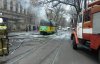 В Одессе загорелся трамвай, пассажиры в панике выпрыгивали из окон