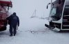 Снегопад в Винницкой создал километровые пробки