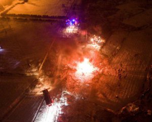 Очевидці авіакататсрофи на Полтавщині розказали про момент аварії гелікоптера