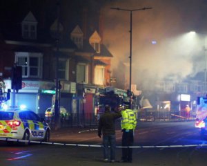 В британском городе Лестер прогремел мощный взрыв