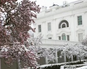 Иванка Трамп показала на видео, что снег сделал с Белым домом