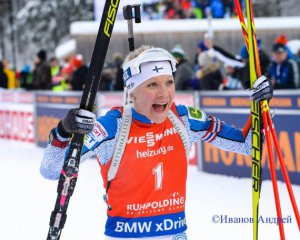 Финская биатлонистка победила в общем зачете Кубка мира