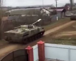 Зняли на відео російську техніку біля кордону з Україною
