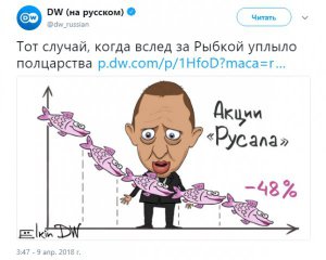 Ёлкин высмеял падения компании Дерипаски