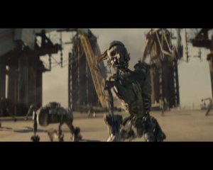 Французы сняли рекламу с роботами-зомби на киевском мосту