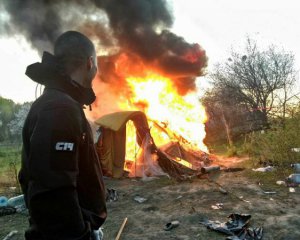 В столице на Лысой Горе активисты разогнали ромов