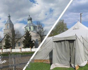 УПЦ МП строит палатки для богослужений