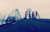 На Керченском мосту произошла первая ДТП