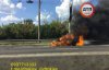 У столиці на дорозі згорів автомобіль