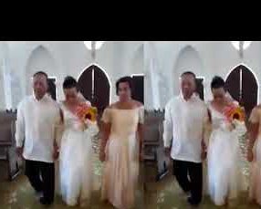 Мокрые и счастливые - пара поженилась в затопленной церкви