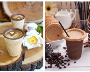 Креатив: українська компанія випускає їстівні стаканчики для кави