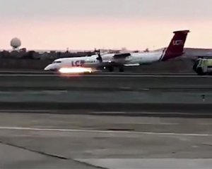 Жесткое приземление: посадку самолета без шасси сняли на видео