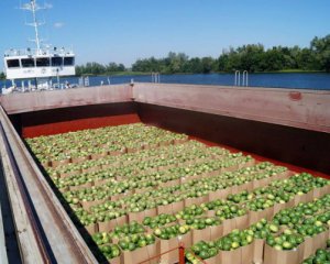 До Києва прибула баржа з кавунами