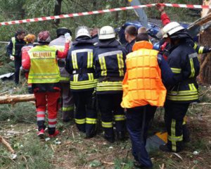 Назвали власника вертольота, який розбився у Києві