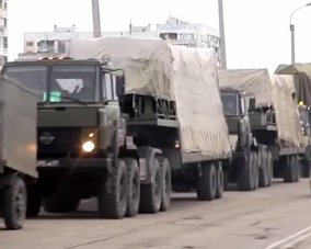 Кримом проїхалася колона невідомої техніки