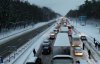 Снегопад в Украине: показали карту с наиболее опасными дорогами