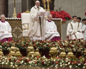 В рождественской проповеди Папа Римский осудил жадность
