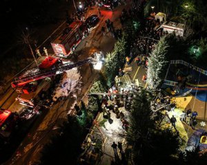 В Стамбуле упал военный вертолет