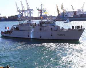 Корабль НАТО остановился в Одессе