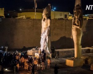 Возобновили статую древнего фараона