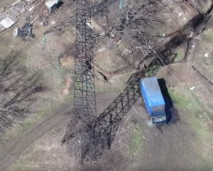 Украинские военные уничтожили грузовик боевиков