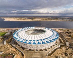 В России дождем размыло склон возле стадиона, который построили к Кубку мира-2018