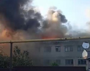 В Донецке горел завод