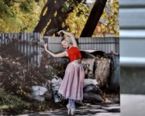 Поєднали балет і сміттєзвалища — фото