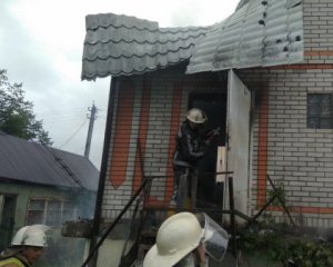Горів будинок у селі Чепеліївка
