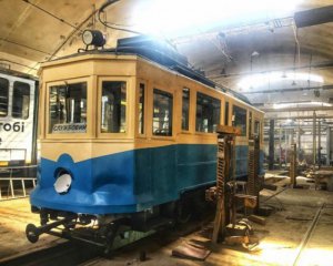 Отреставрировали 110-летний трамвай