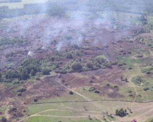 В Черниговской области горят пять торфяников