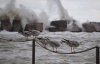 Бурхливе море і багато чайок: показали пляж під час шторму