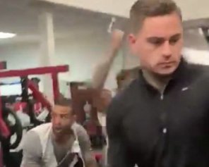 Епічну бійку в тренажерному залі зняли на відео