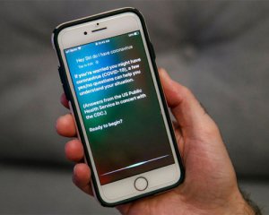 Знову без української мови - Siri перевіряє на коронавірус