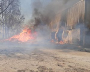 Під Києвом сталася масштабна пожежа