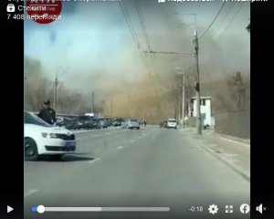 В столице произошел пожар