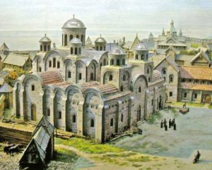 В Киеве открыли первый каменный христианский храм