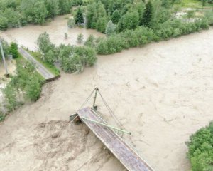 Как выглядит наводнение в Закарпатье с высоты птичьего полета
