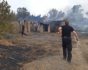 Спасатели полностью побороли пожар на Луганщине