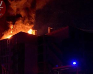 В Киеве горела новостройка