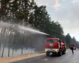В результате обстрела боевиков загорелся лес на Луганщине