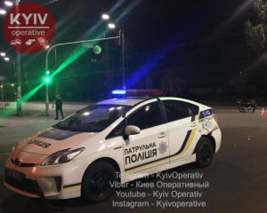 В Киеве полицейские сбили мотоциклиста