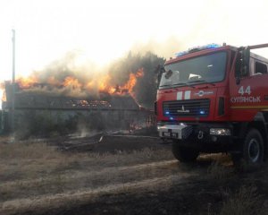 Штаб ООС допускает причастность боевиков к пожарам на Донбассе