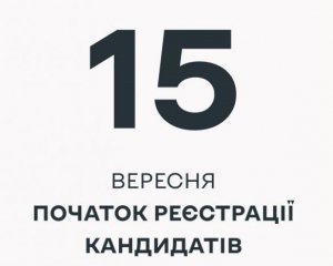 40 днів до виборів: стартувала реєстрація кандидатів